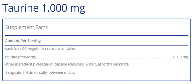 Taurine 1,000 mg 120&