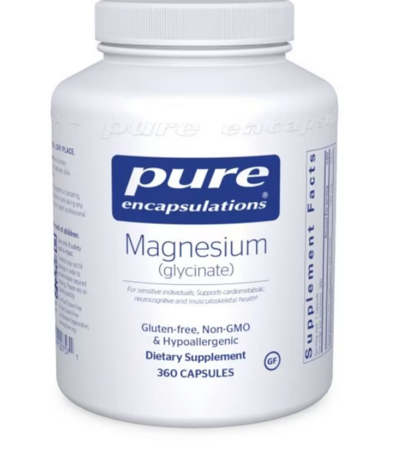 Magnesium (Glycinate) 360 caps  By Pure Encapsulations