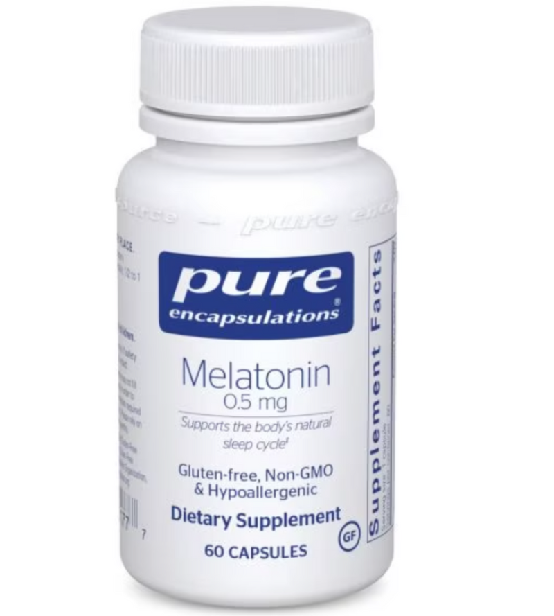 Melatonin 0.5 Mg. 60 caps  by Pure Encapsulations