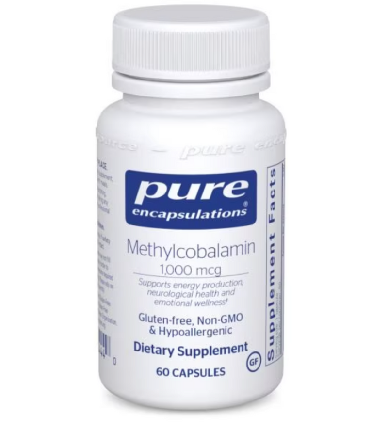 Methylcobalamin 1000 mcg 60 caps  By Pure Encapsulations