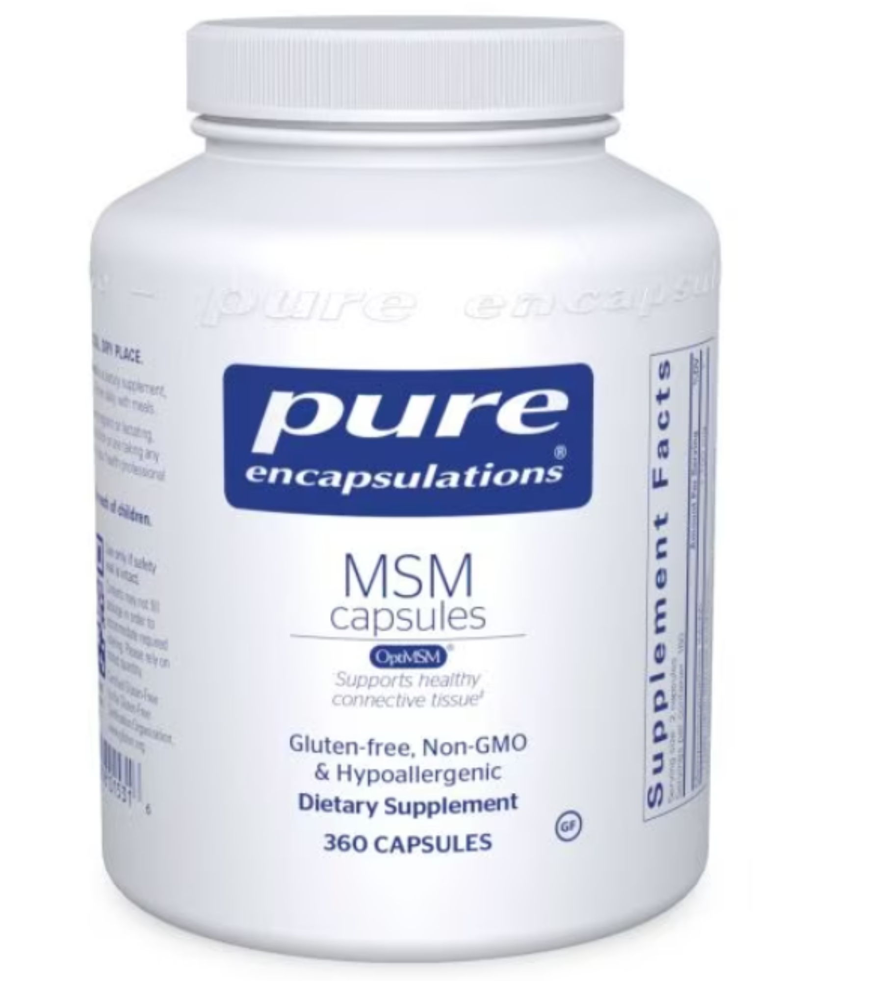 MSM Capsules 360 caps By Pure Encapsulations - Natural Healing House