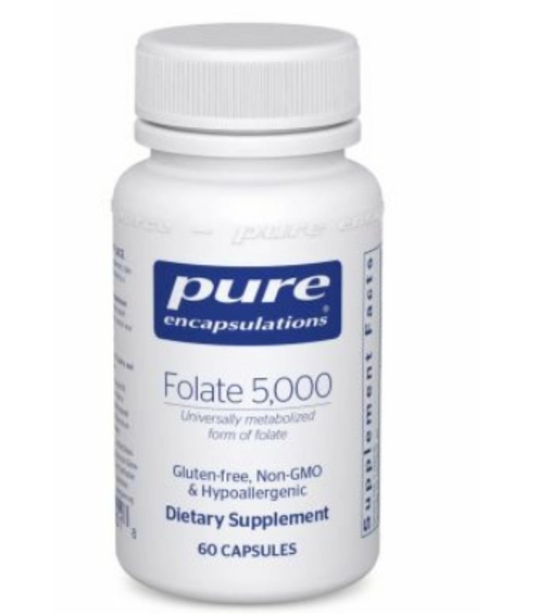 Folate 5,000 mcg  60caps by Pure Encapsulations