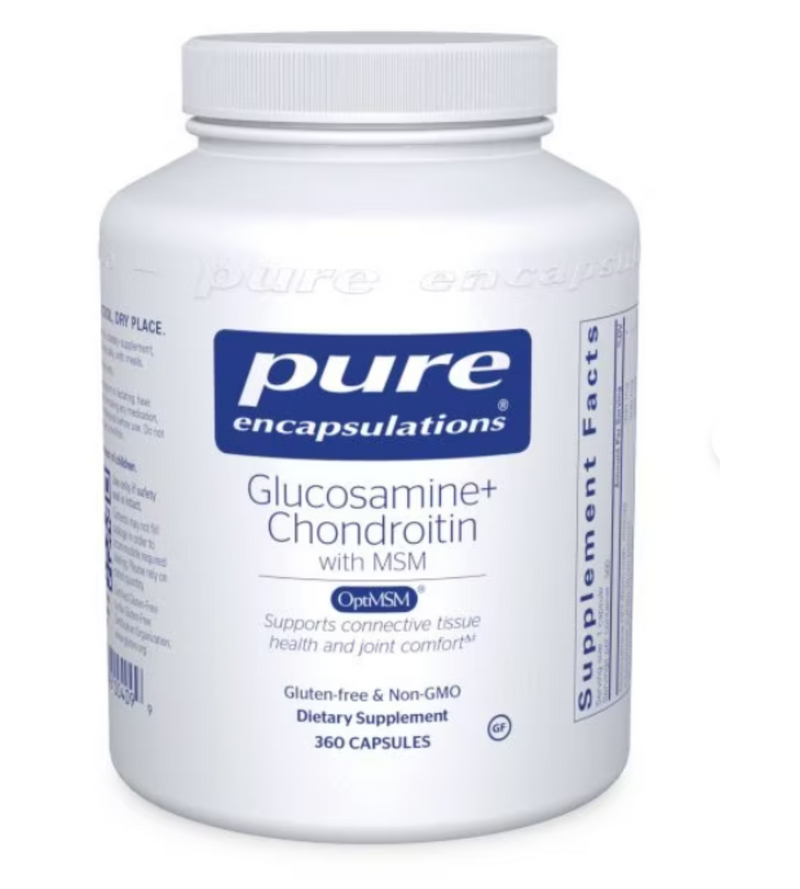 Glucosamine Chondroitin W/ MSM 360 caps  By Pure Encapsulations