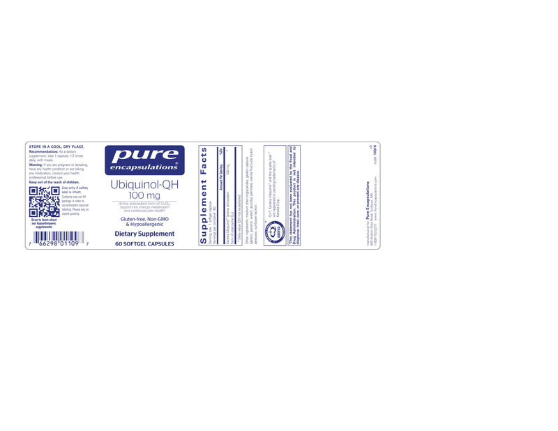 Ubiquinol-QH 100 mg 60&