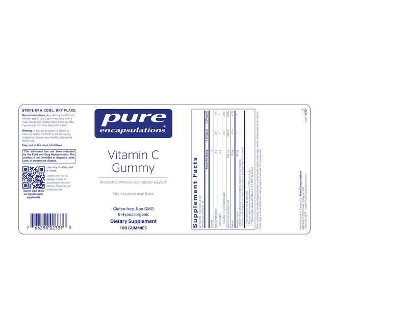 Vitamin C Gummies by Pure Encapsulations