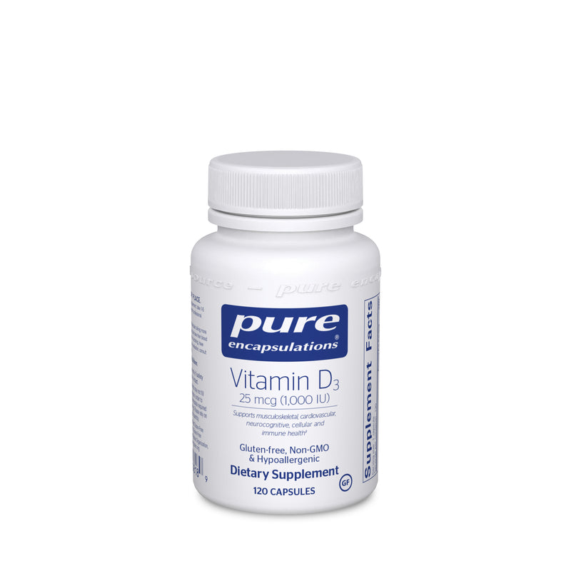Vitamin D3  25 mcg (1,000 IU) 120&