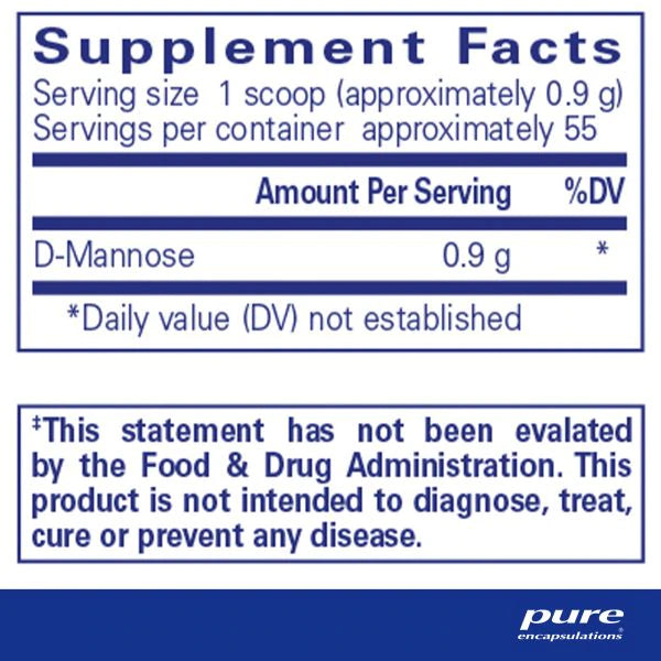 D-Mannose 50 Gm by Pure Encapsulations