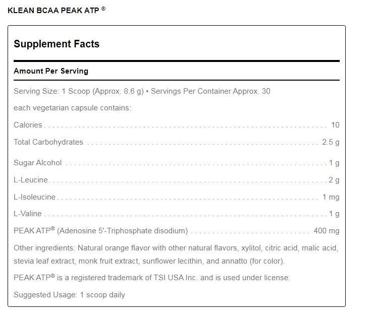 Klean BCAA + Peak ATP by Douglas Laboratories