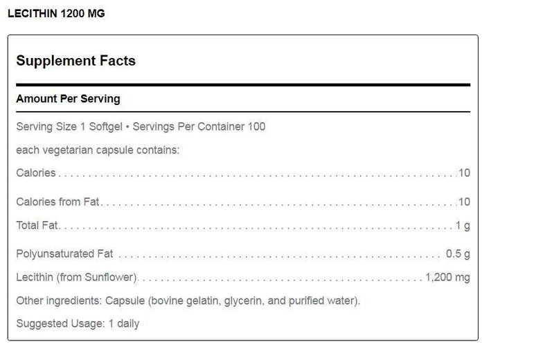 Lecithin 1200 mg by Douglas Laboratories