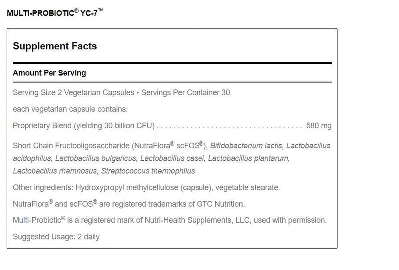 Multi-Probiotic  YC-7 (60 caps) by Douglas Laboratories