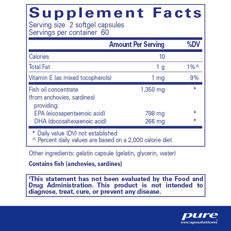 Epa Powder EPA Ultimate 120 caps by Pure Encapsulations - Natural Healing House