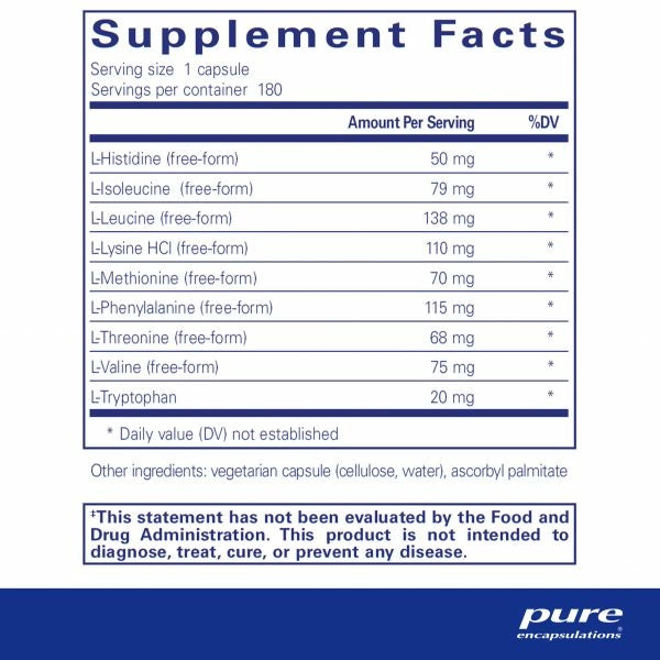 Essential Aminos 180 caps by Pure Encapsulations