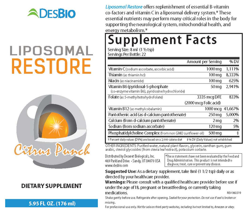 Liposomal RESTORE (5.86 fl oz) by DesBio