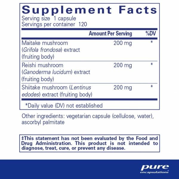 M/R/S Mushroom Formula 120 caps  by Pure Encapsulations