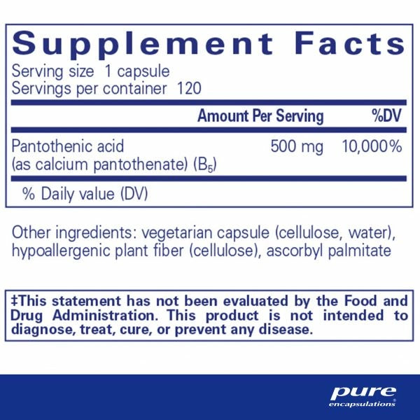 Pantothenic Acid 120&