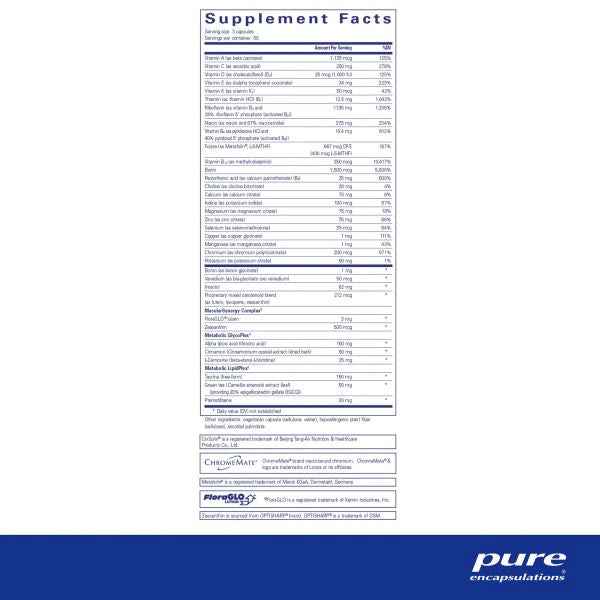 PureLean Nutrients 180 caps by Pure Encapsulations