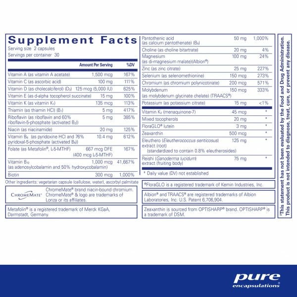 PureResponse Multivitamin 60 caps  by Pure Encapsulations