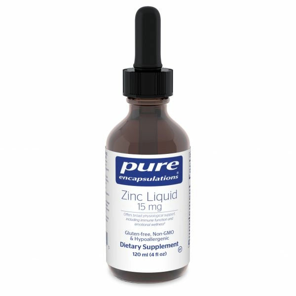 Zinc liquid 15 mg 120 ml by Pure Encapsulations
